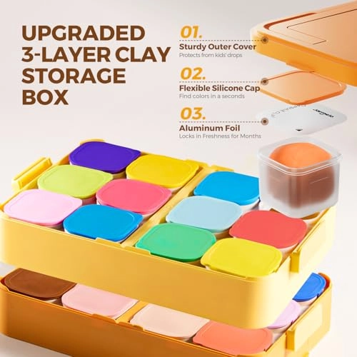 Clay play box - Clay 24 pcs.