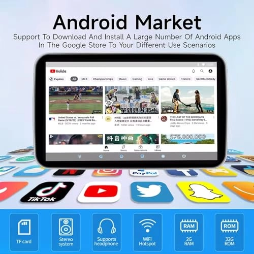 Headrest TV - 12.2 Inch