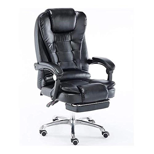 Desk Chair - PU Leather Brown High Back