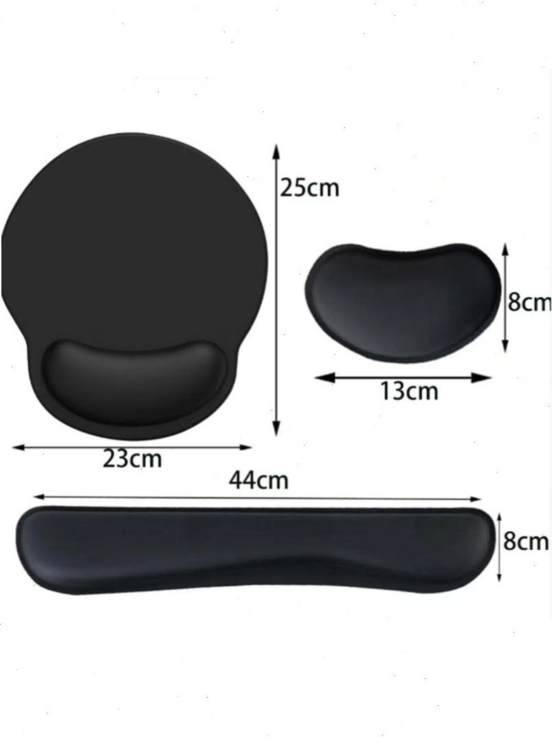 Ergonomic Mouse Pad Wrist Rest Set