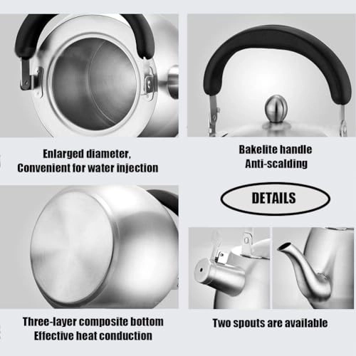 Stovetop Induction Whistling Kettle - 5L