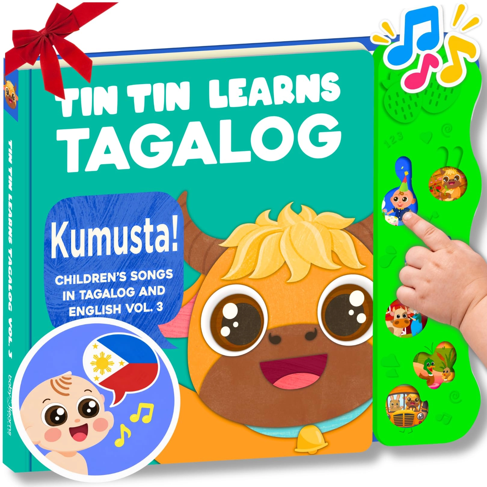Tin Tin Learns Tagalog - Kumusta! Children's Songs in Tagalog and English (Baby Learns Language, Vol. 3) (Tagalog / English)