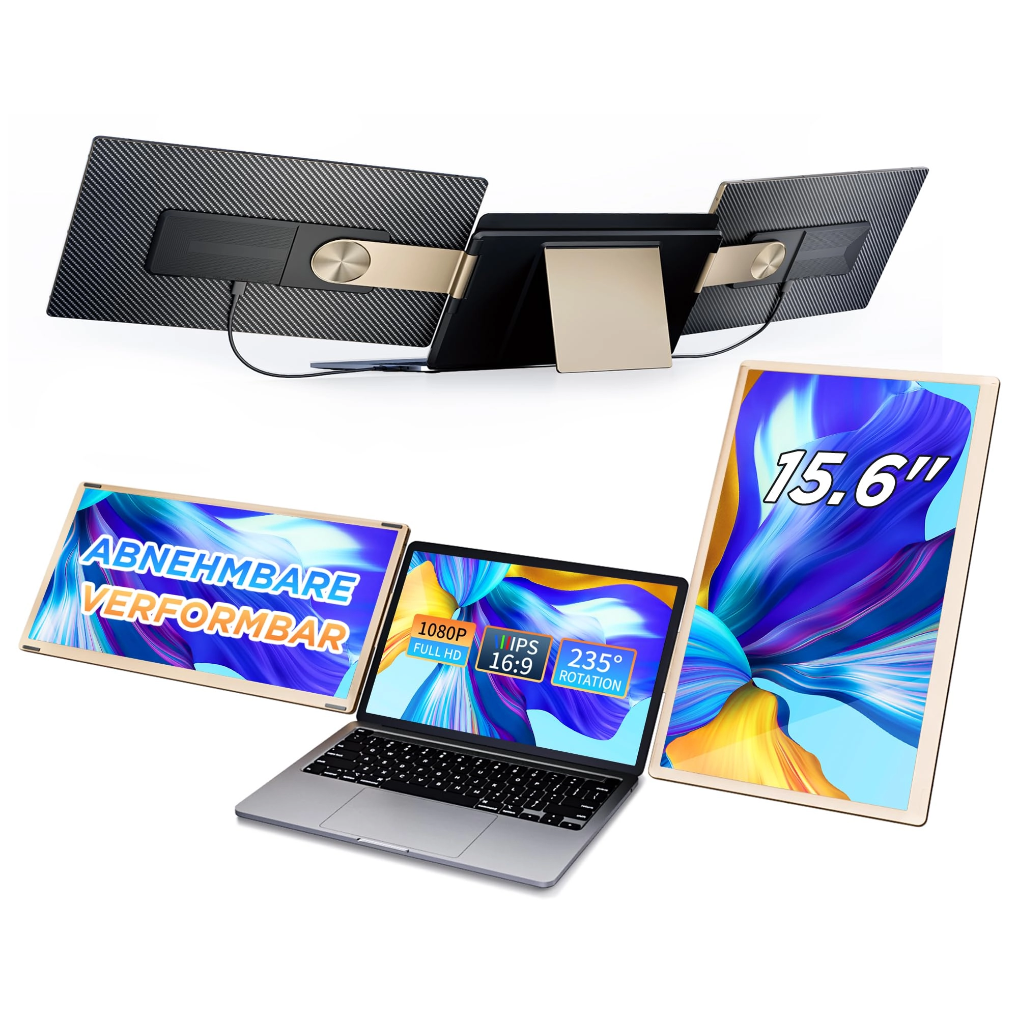 Shenzhen Baijiayoupu Technology Co., Ltd. Laptop Screen Extender - 1920 x 1080 Pixels 15.6 Inches