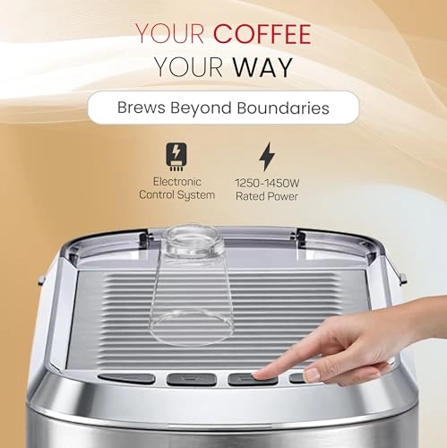 NCM15 Espresso Machine 15-Bar ThermoBlock Grinder & Cappuccino