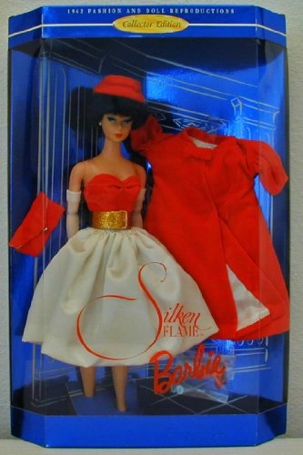 Silken Flame Barbie - Satin Collector Edition Brunette Ages 15+