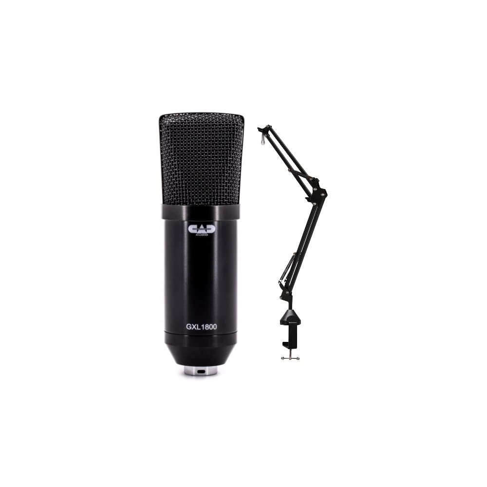 CAD Audio GXL1800 + Desktop Boom Arm Microphone Stand XLR Microphone