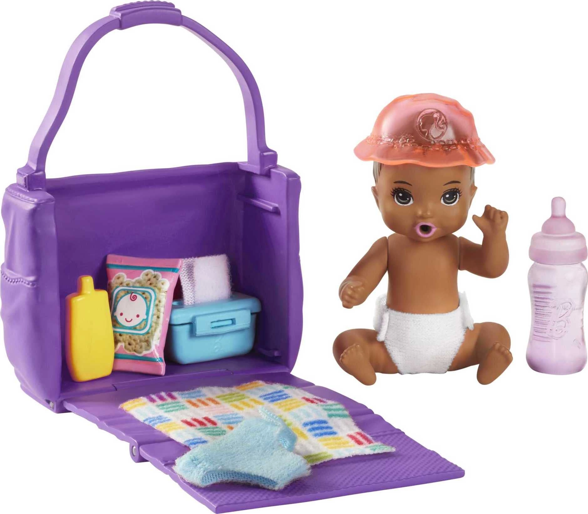Barbie Skipper Babysitters Inc. Feeding and Changing Playset - Color-Change Baby Doll 8 piece(s) Ages 36+