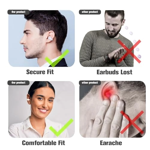 Open Ear Bone Conduction Headphones Wireless Headphone