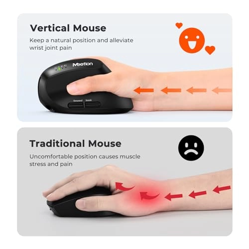 Ergonomic Vertical Mouse - Wireless