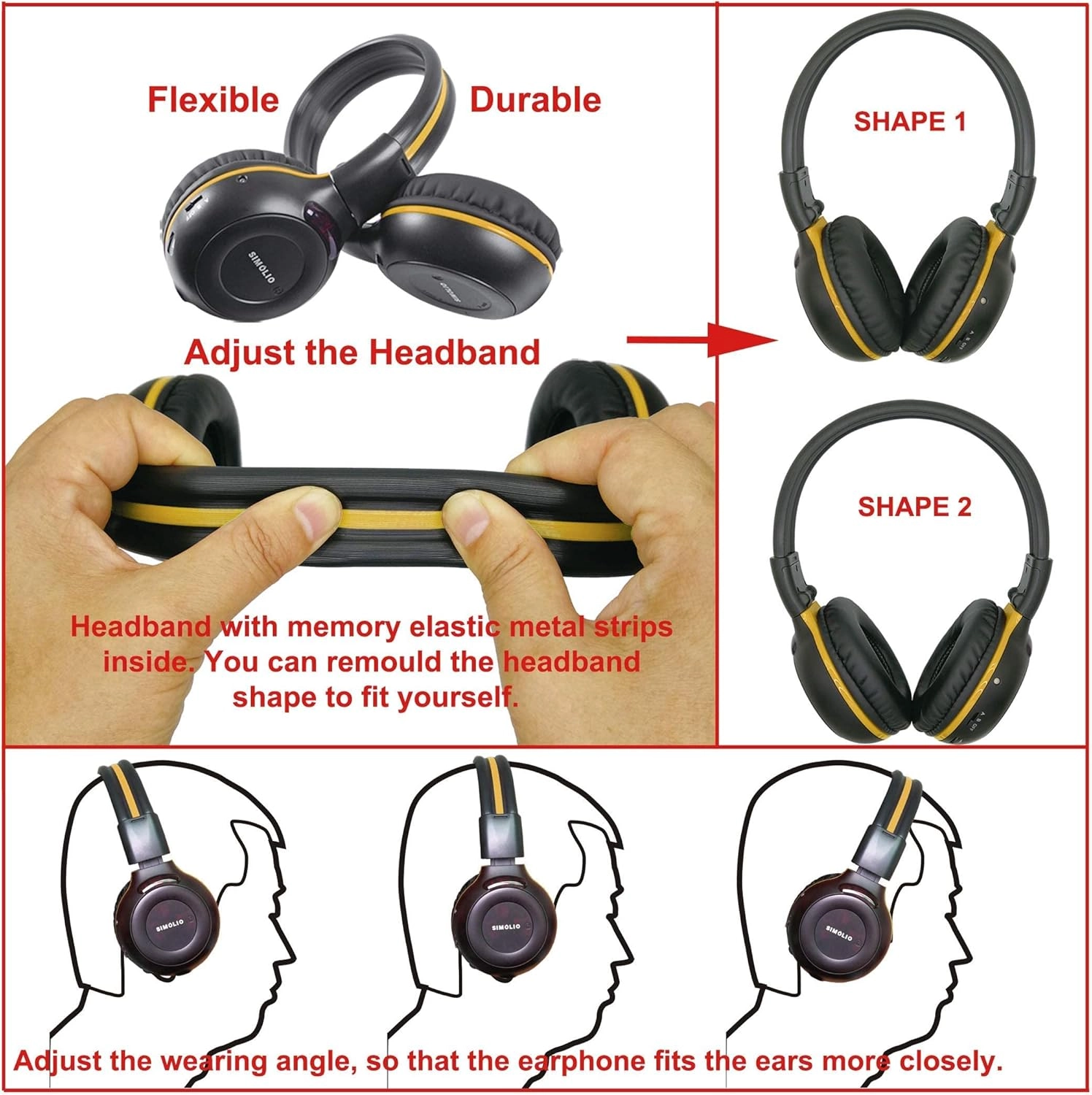 IR Wireless Headphones Pack