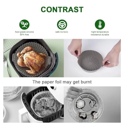 Air Fryer Silicone Pot - Silicone 2 piece(s)