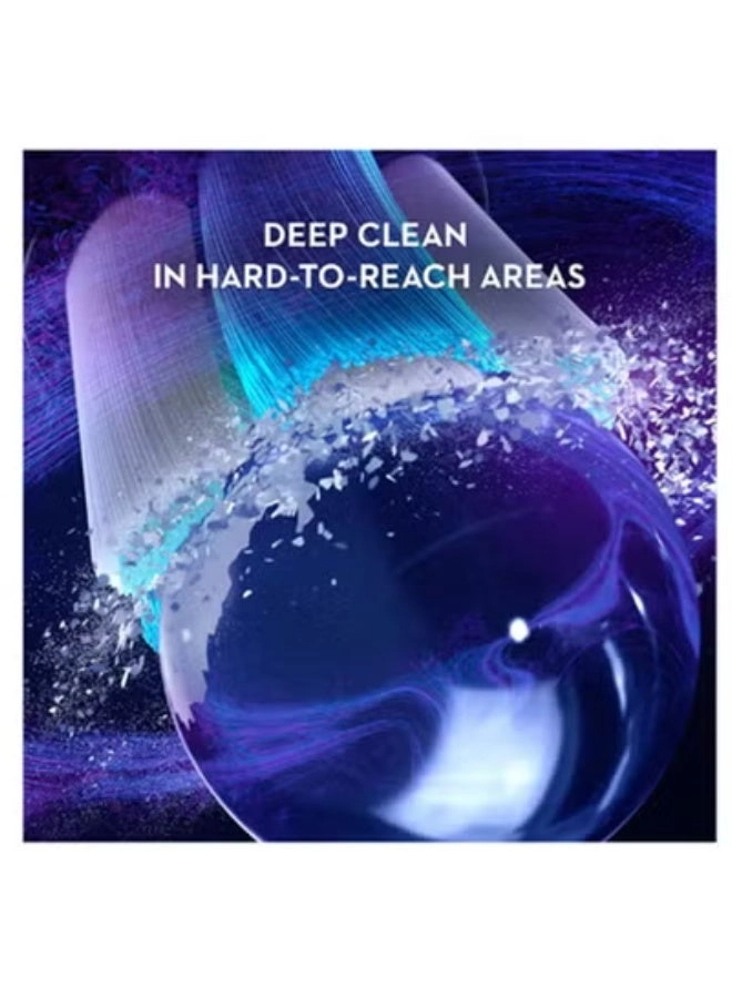 iO Ultimate Clean Replacement Brush Head - 8 Count Black for Electric Rechargeable