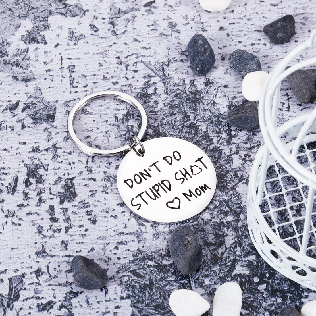 Funny Keychain - Humor-Mother-Teenager