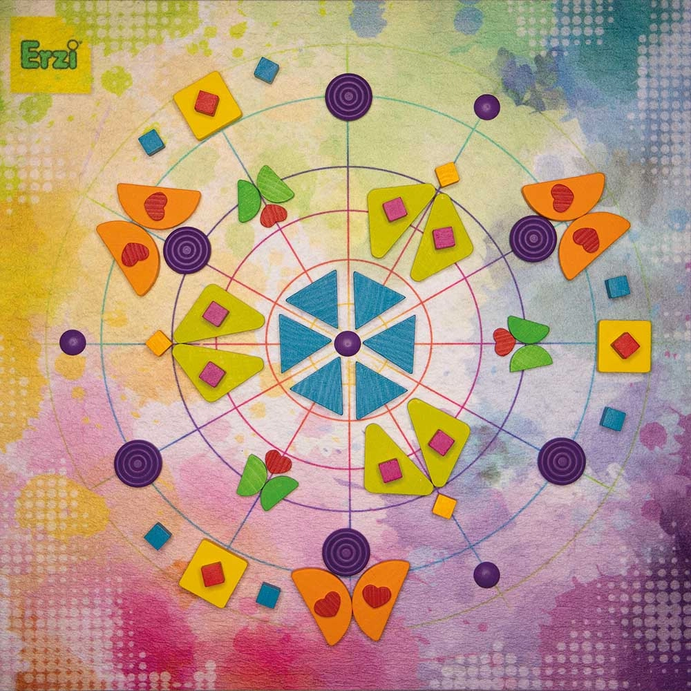 Wooden Mandalay Rainbow Toys - Suitable for 3 years and above 102 pieces