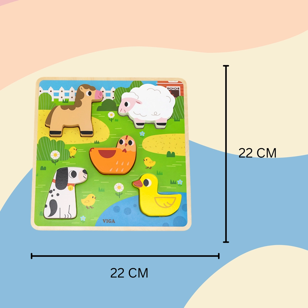 Tactile Puzzle - Suitable for 18 months & above 5 Pcs