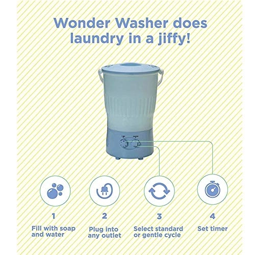 Portable Mini Washing Machine With Multiple Buckets Perfect For Cleaning Clothes Anytime Camping Apartments Dorms Business Trip 10 Liters Capacity,4