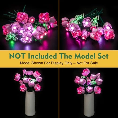 Light kit for LEGO 10374 Bouquet of Pink Roses