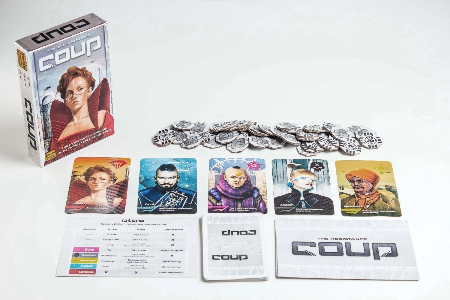 Coup - The Fast Fun Bluffing Party Game 2-6 Players