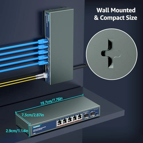 5x2.5G +2x10G SFP+(Unmanaged) 7-ports