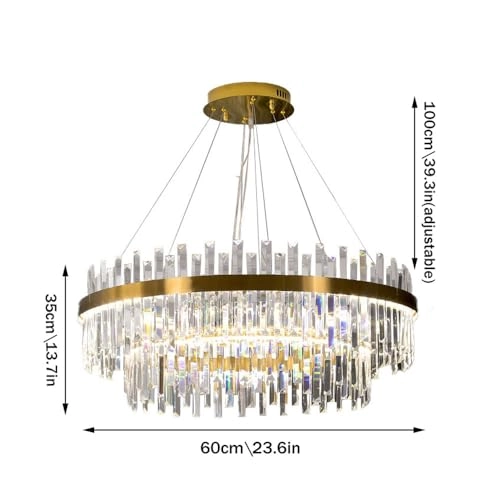 Crystal Chandelier - 3000-6000k Dimmable