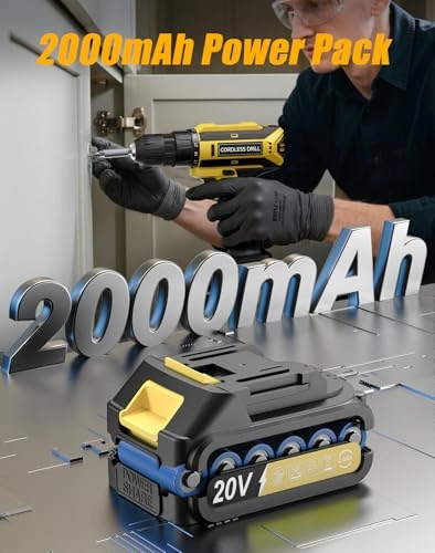 Cordless Drill Driver - 2000mAh