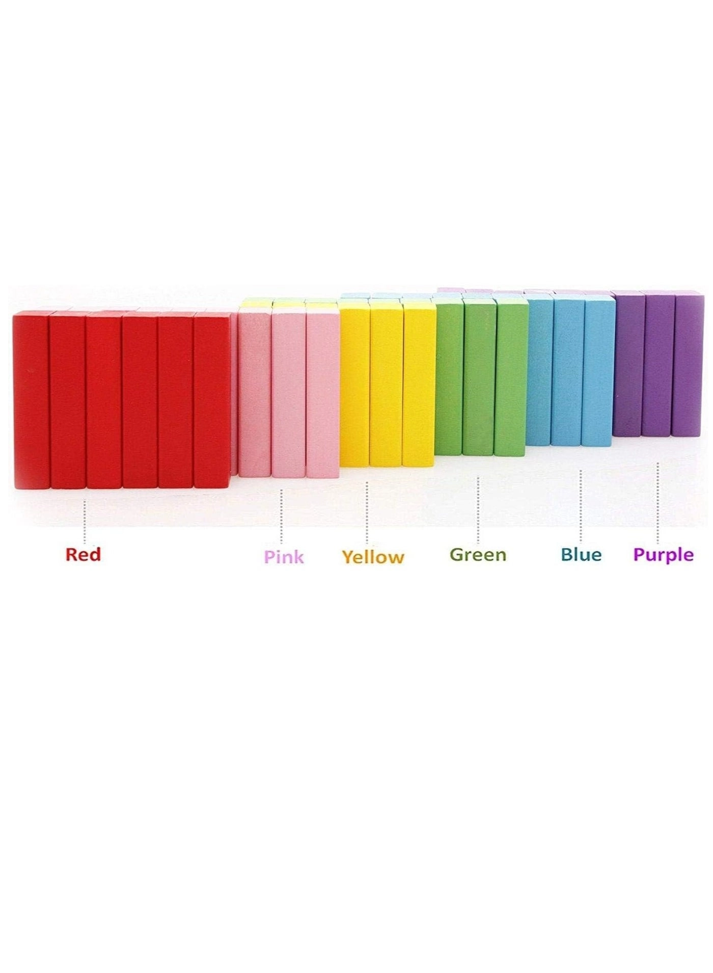 Wooden Blocks Stacking Game - 4+ 54 pieces