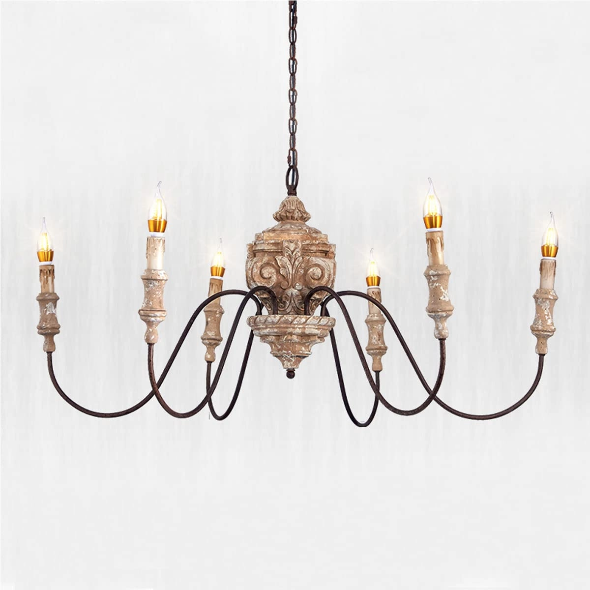 American vintage candle chandelier