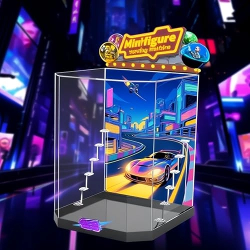 Acrylic Display Box for LEGO 21358 Gachapon Machine Kit - 3mm thickness
