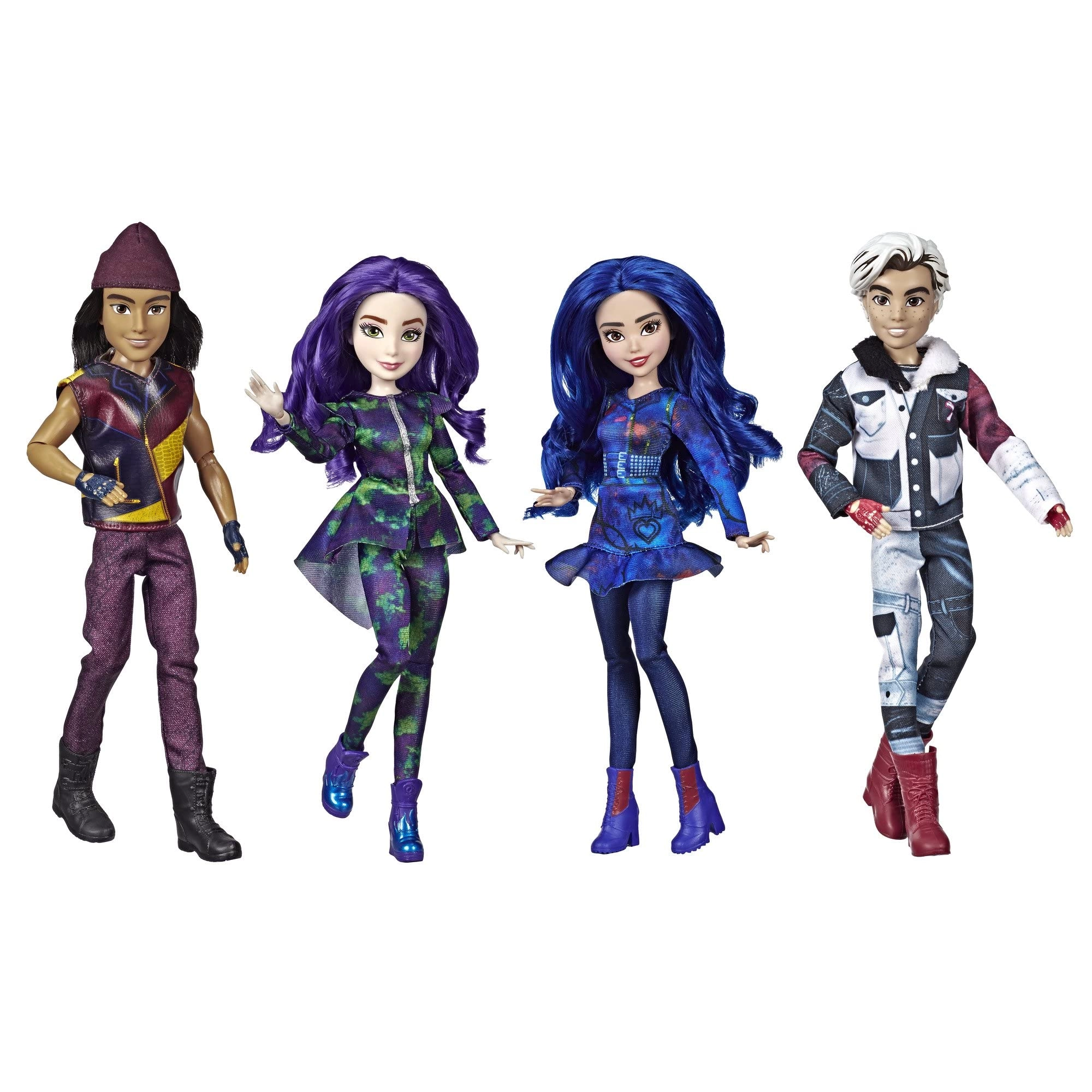 Hasbro Mal Doll + Evie Doll + Carlos Doll + Jay Doll - Ages 6+