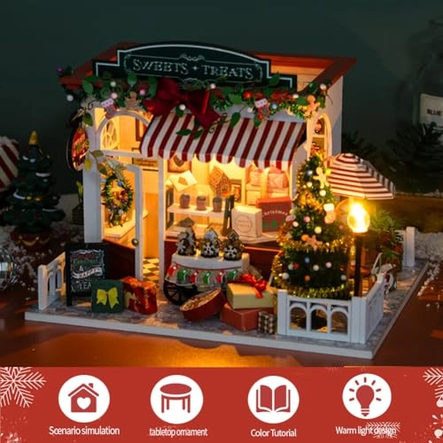 Miniature Wooden Dollhouse Furniture Kit - Creative Room 1:24