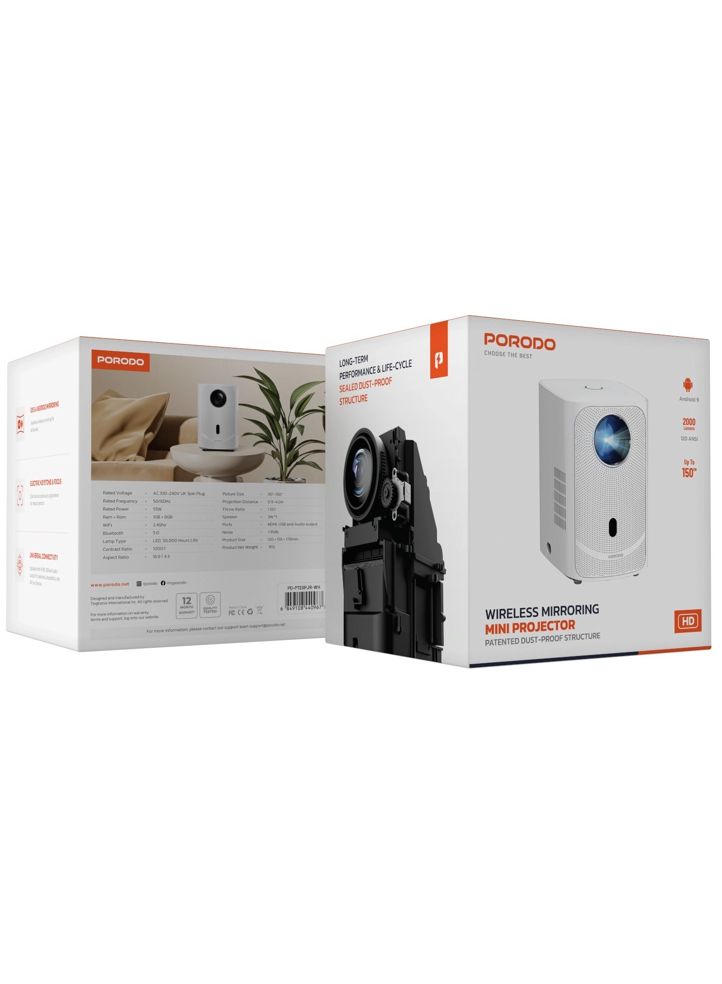 PD-P720PJR-WH 2000 Lumens