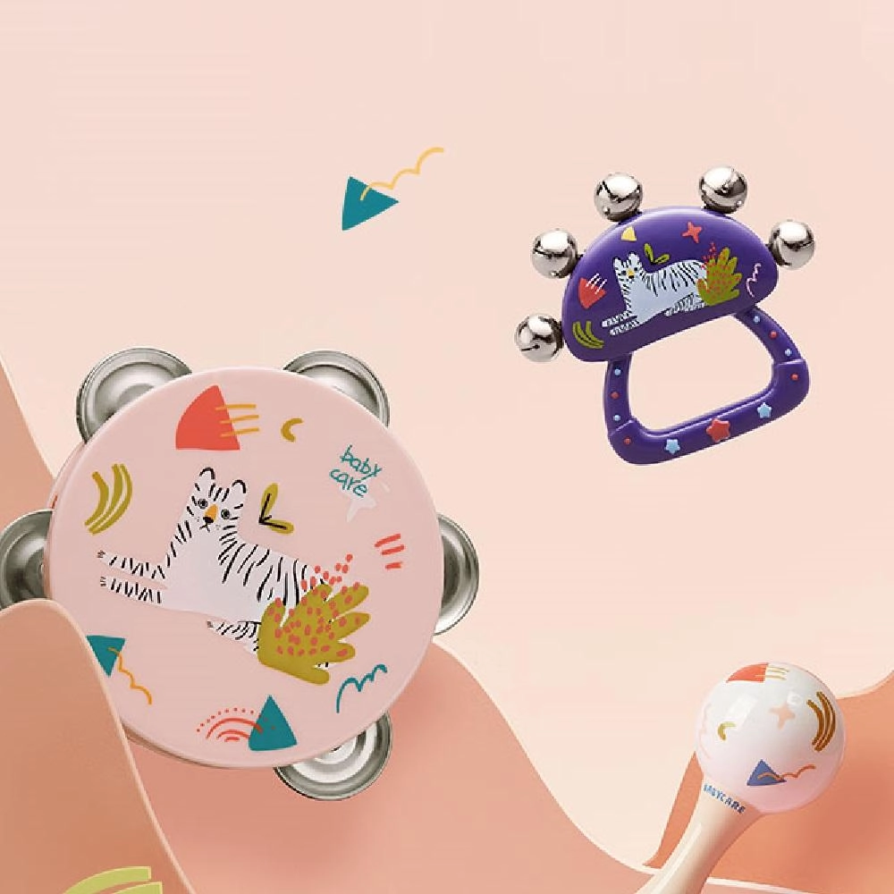 Baby Hand Grip Rattle - Suitable for 3 months & above BPA-free