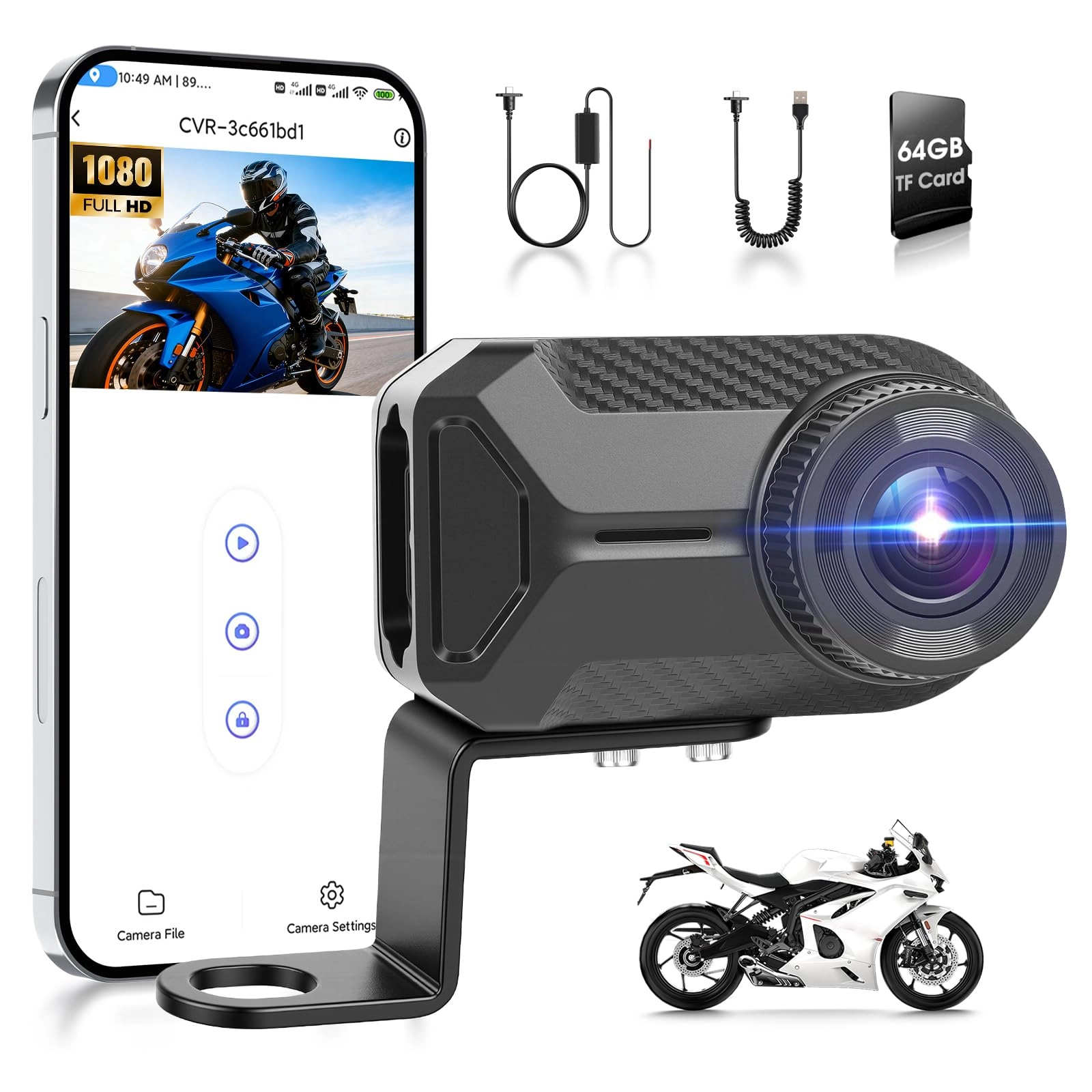 Motorcycle Dashcam - 2K 30FPS