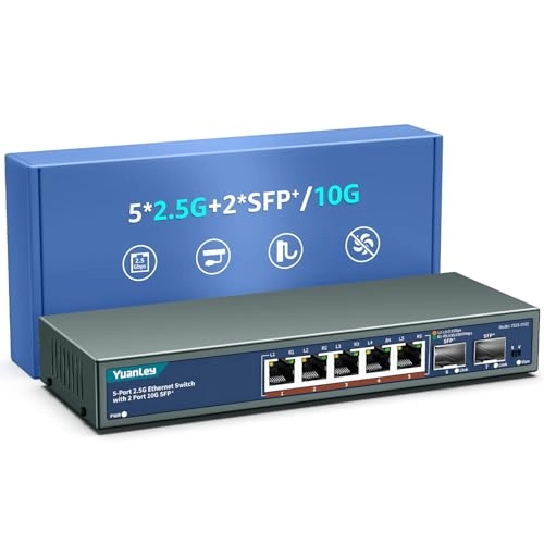 5x2.5G +2x10G SFP+(Unmanaged) 7-ports