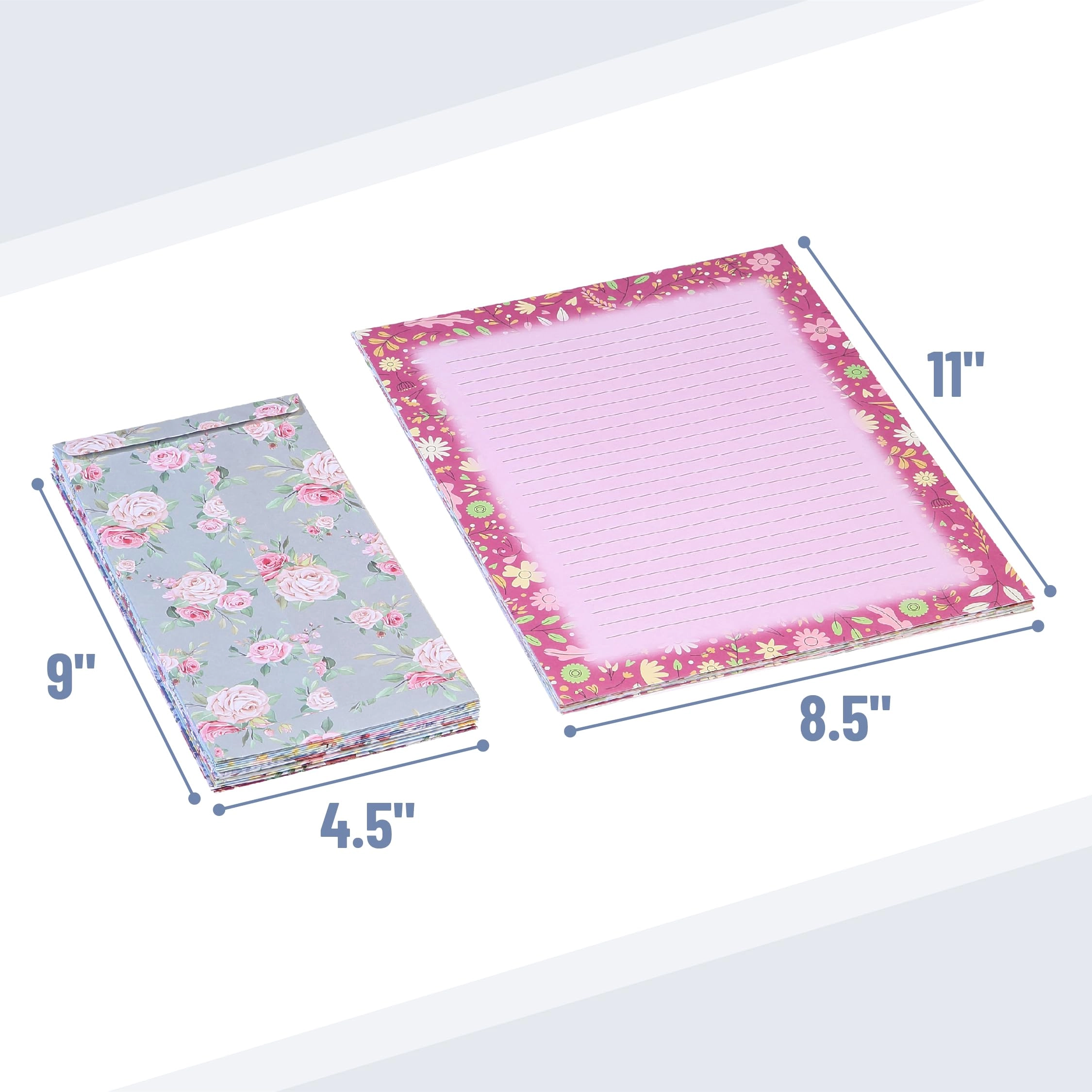 Letter Set - 30 Sheets 18 Envelopes Lined