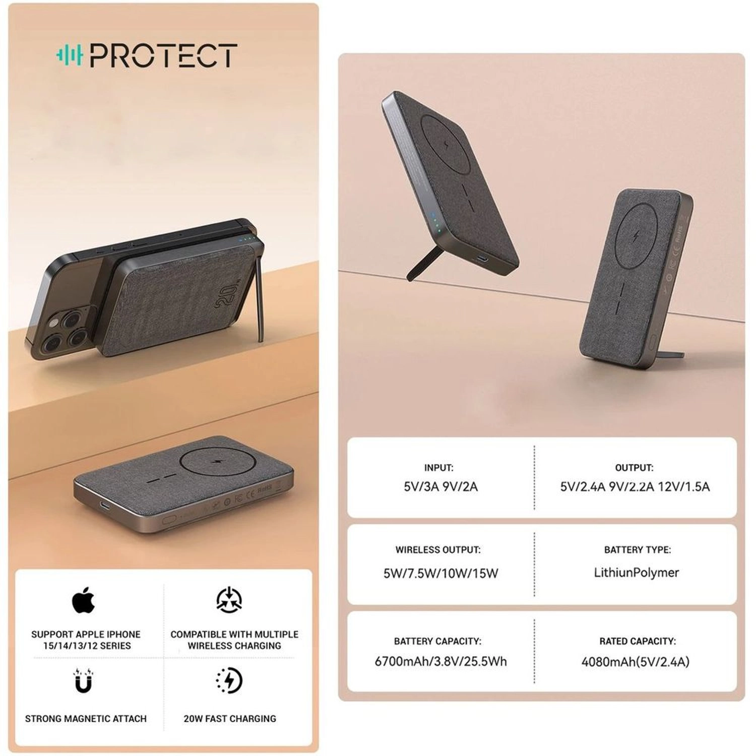 PBW6710 - 6700mAh 15W