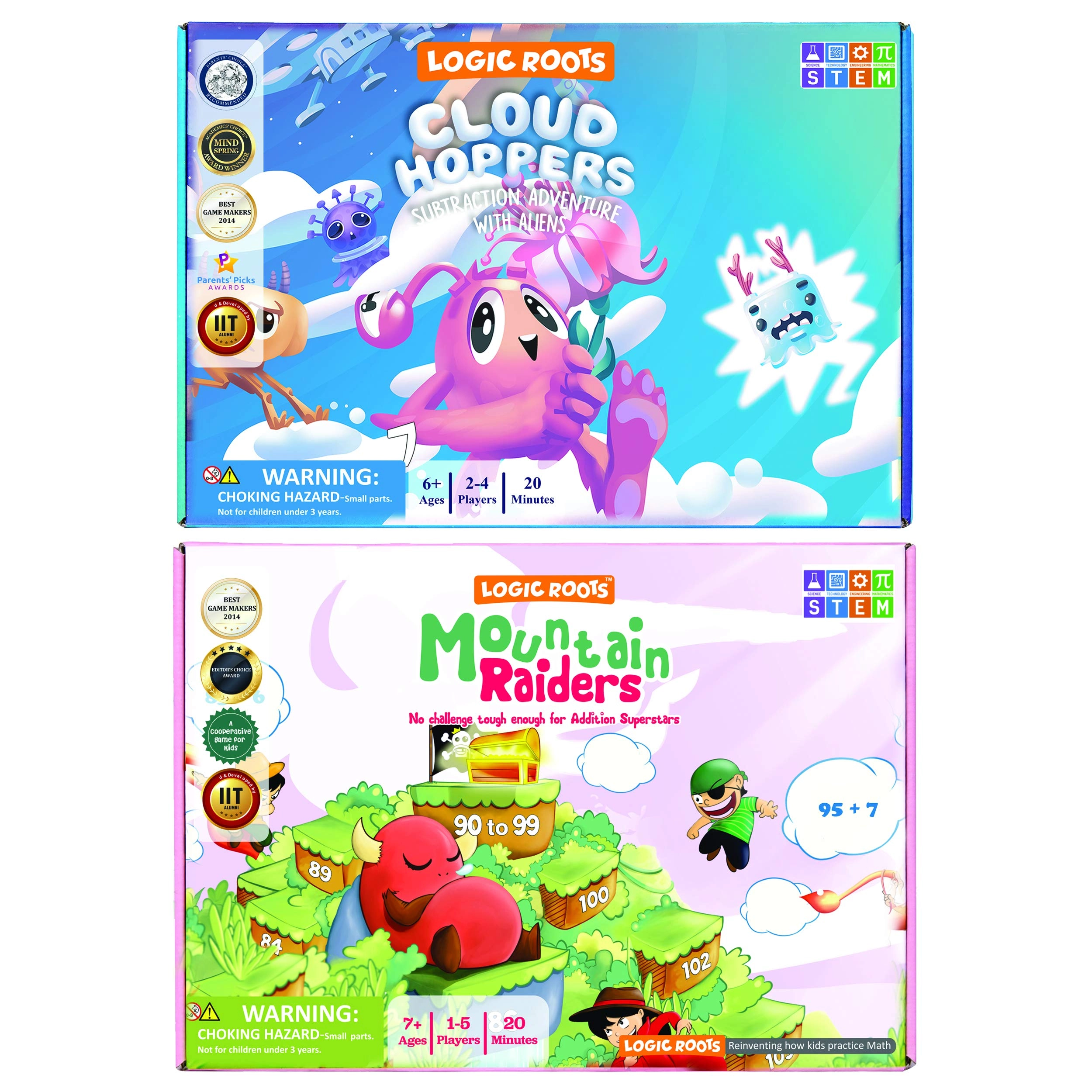 Logic Roots Cloud Hoppers + Mountain Raiders - 7 Year and Up 2 pieces