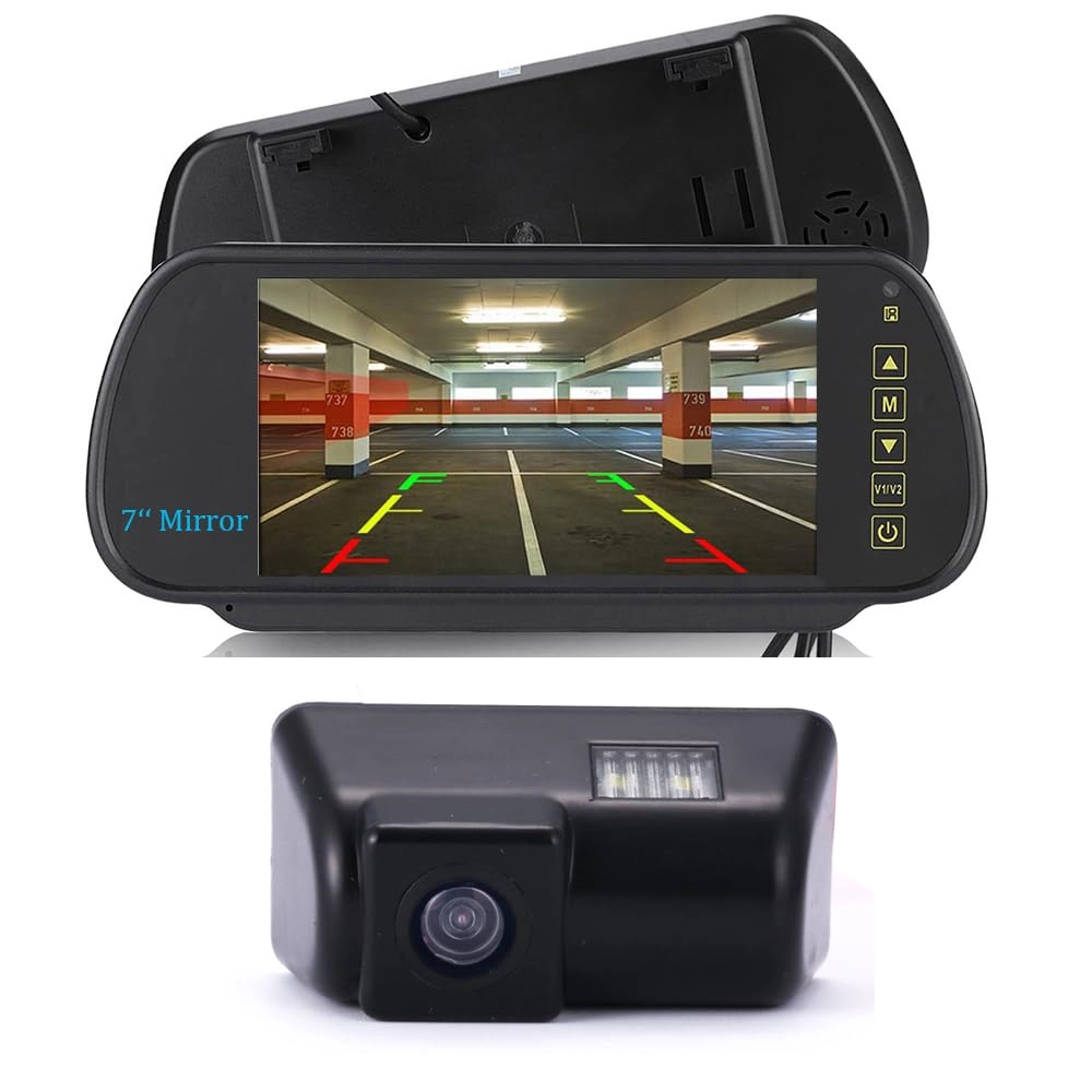 JCJC7892DJTUS - 1280*720 Night Vision + 7" Reverse Mirror - 2 video input