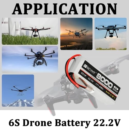6S Drone Battery - 6000mAh 6500mAh 8000mAh