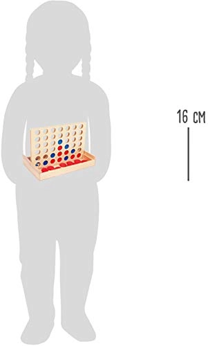 Four in One Row - Travel Version Practical Wooden Box