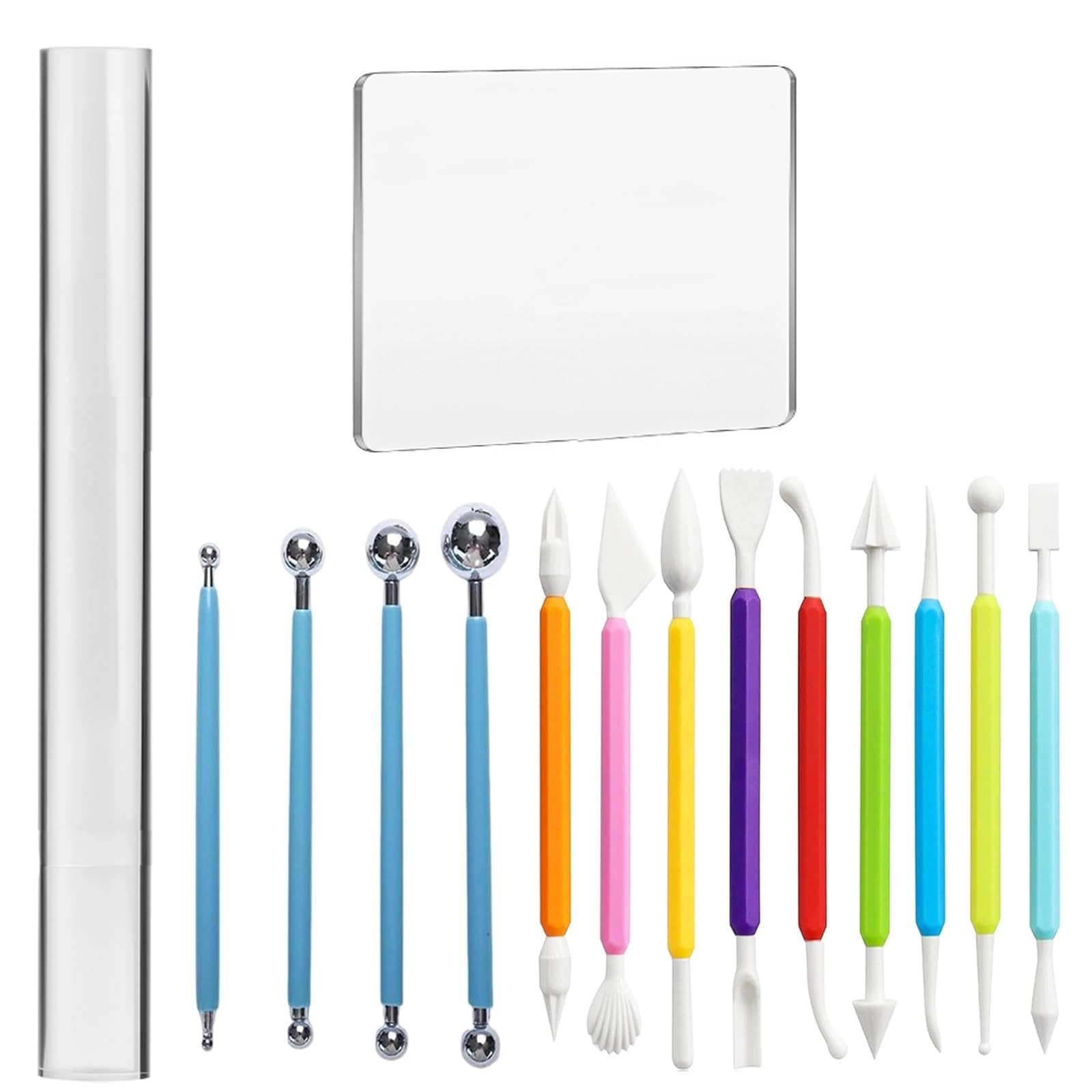 Wolwefa Basic Polymer Clay Tools - Acrylic 15 piece(s)