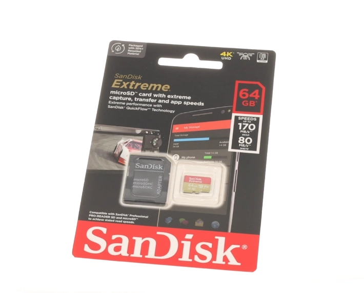 Extreme MicroSDXC UHS-I 64GB