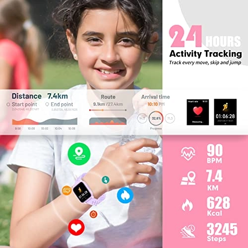 Fitness Tracker Watch for Kids Plastic
