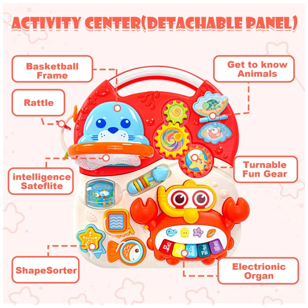 Baby Activity Walker - 3-In-1 Musical Educational