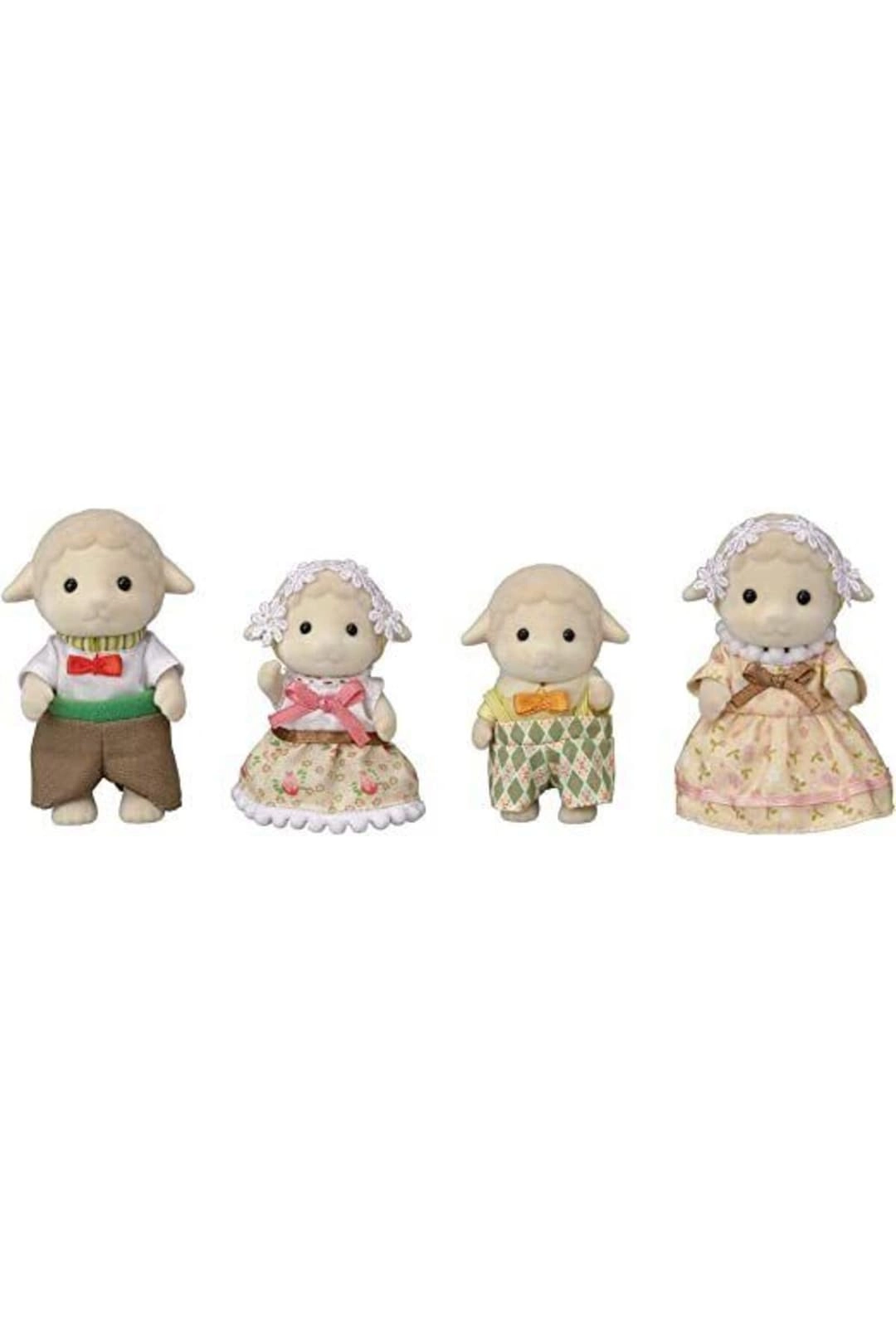 Sylvanian Families Sheep Family - Ewan Barbara Winton Lona four