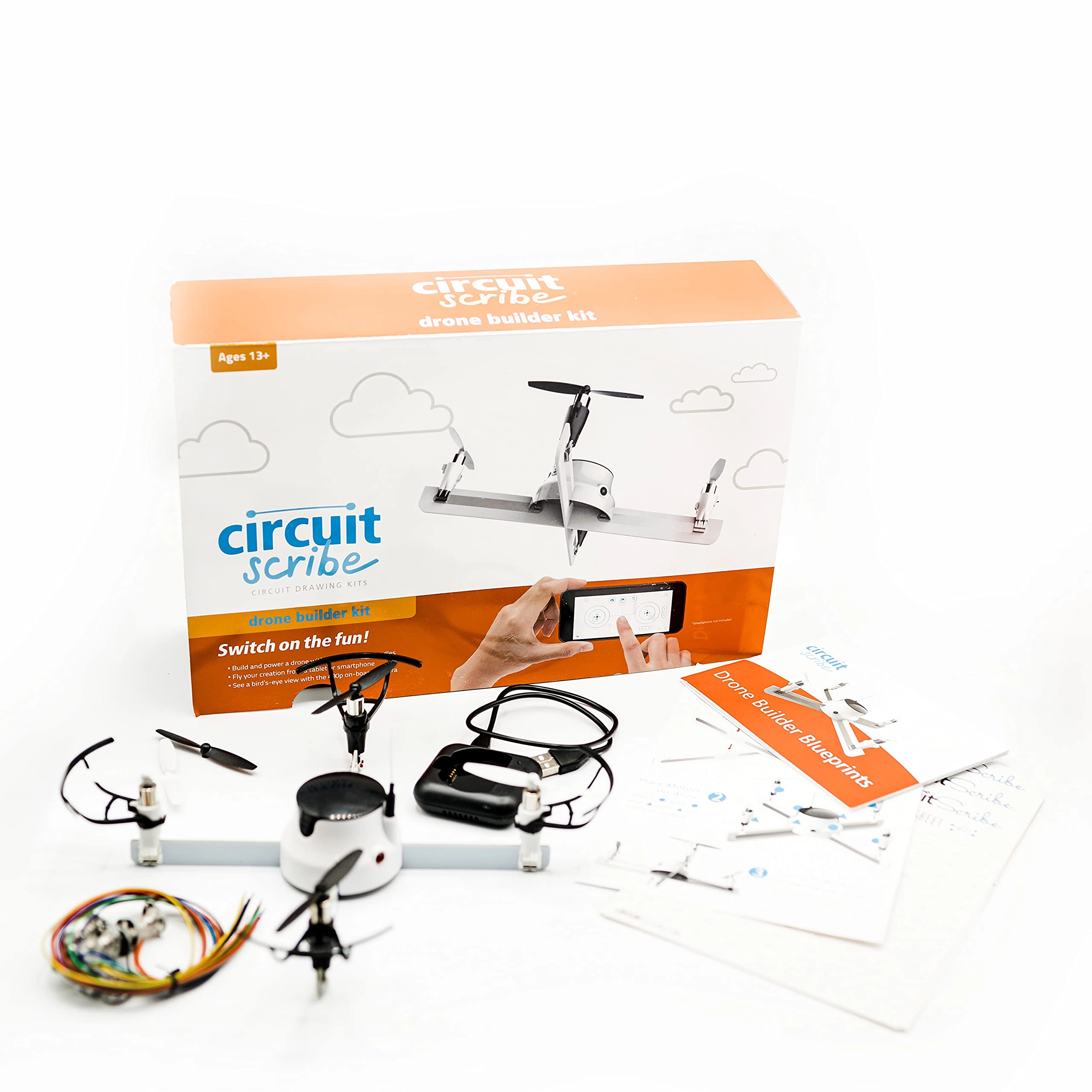 MZA STORES Drone Builder Kit - 4 Motors OnBoard Camera