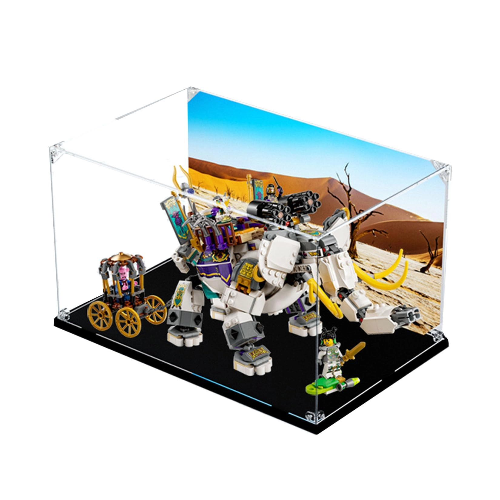 HALFS Acrylic Display Case - 1 piece(s) Lego Six-toothed White Elephant 80043
