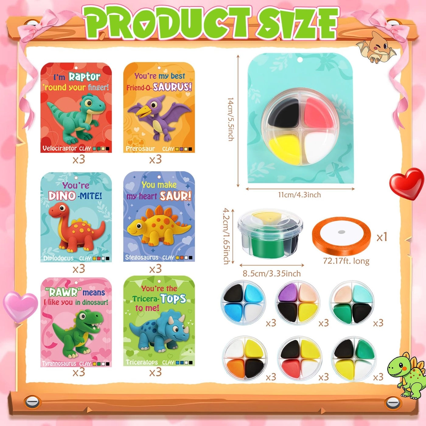 Air Dry Clay Kit - air dry clay 18 pcs.