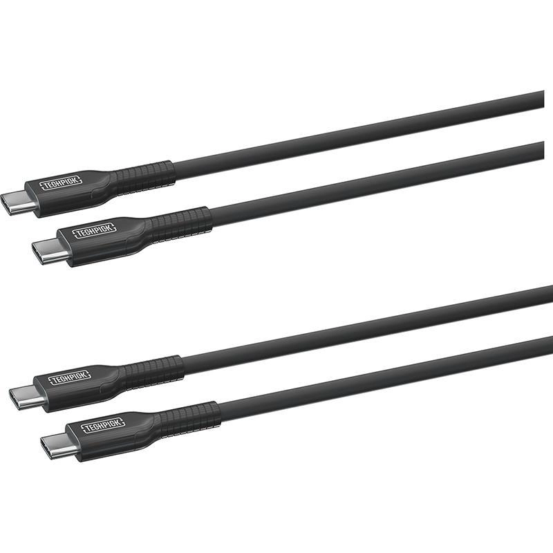 Techpick Charge Cable USB-C to USB-C 1m PVC (2-Pack)