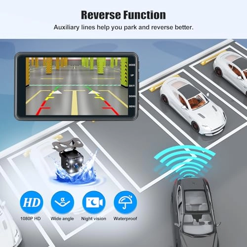 Dash Cam Front and Rear - 1080P 30FPS